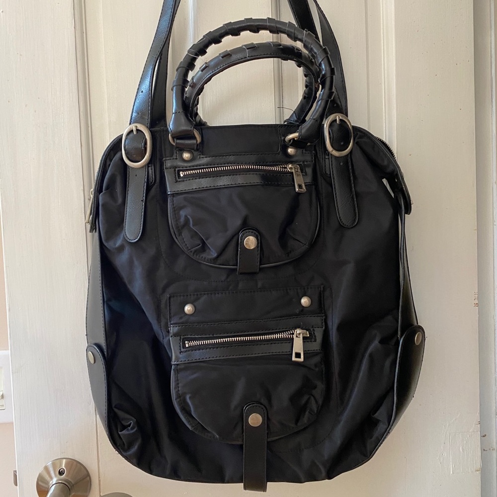 Squared by Sondra Roberts Leather Tote